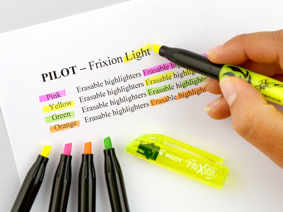 Pilot FriXion Light Textmarker Set 6 Farben – Keilspitze, 3,3 mm, radierbar