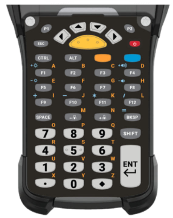 Zebra Zubehör – KYPD-MC9343FN-01 – Alphanumerisch, 43 Tasten, Englisch – für MC93 – Schwarz, Grau