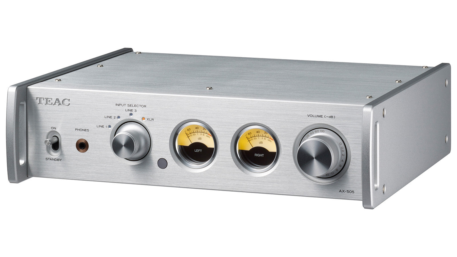 TEAC AX-505-S – Stereo-Vollverstärker, 2,0 Kanäle, 115 W RMS, Silber