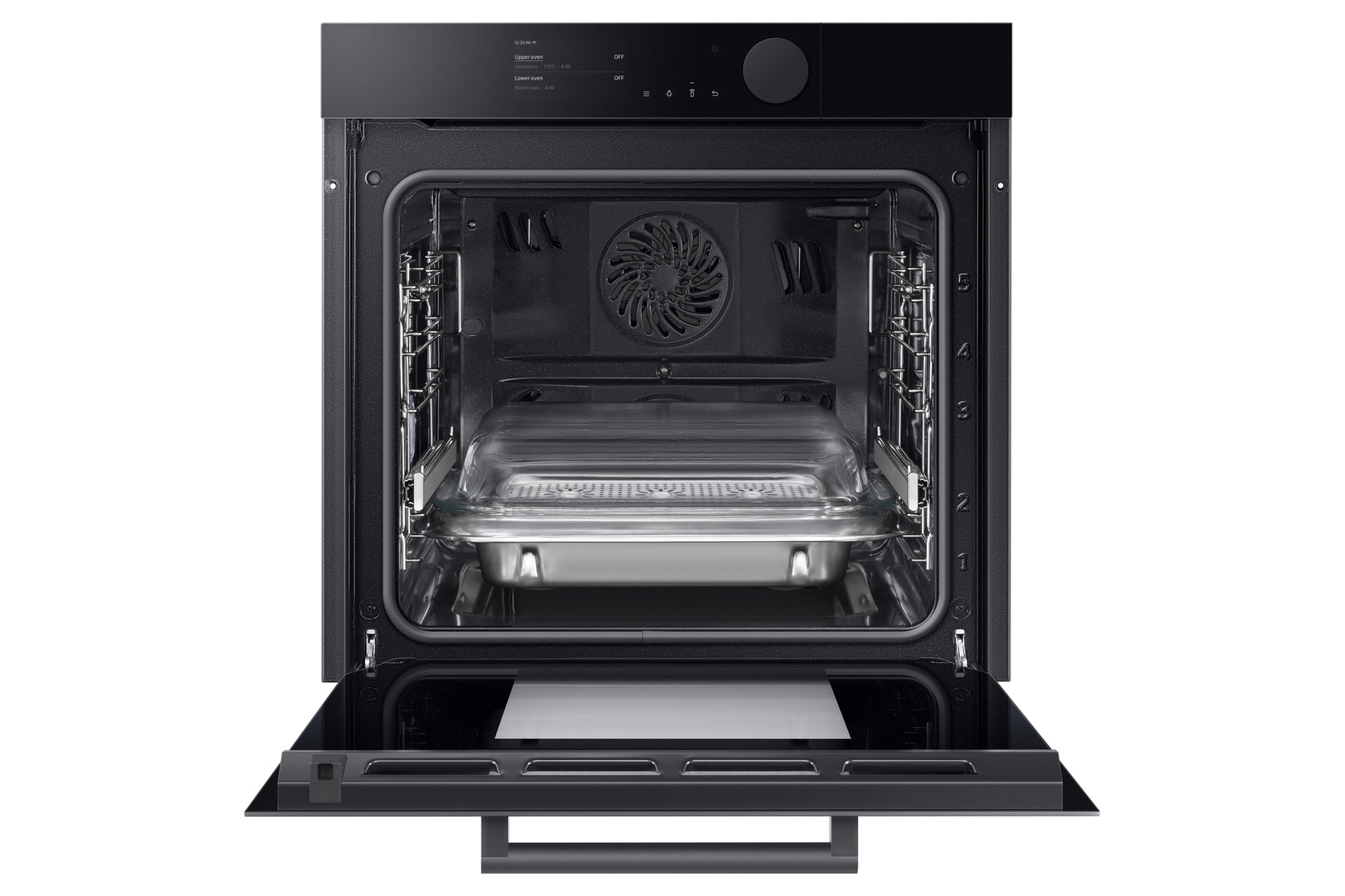 Samsung Einbau-Ofen NV8000 – 75 l, Dual Cook Steam & Pyrolyse – Onyx Schwarz
