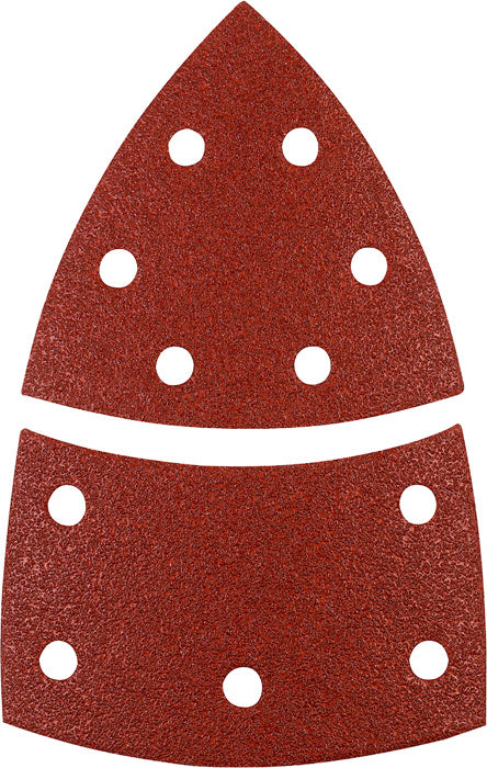 kwb PSM160A Klett-Haftscheiben – P240 – für Holz – 5 Stk – Dreieck – für Delta-Schleifer