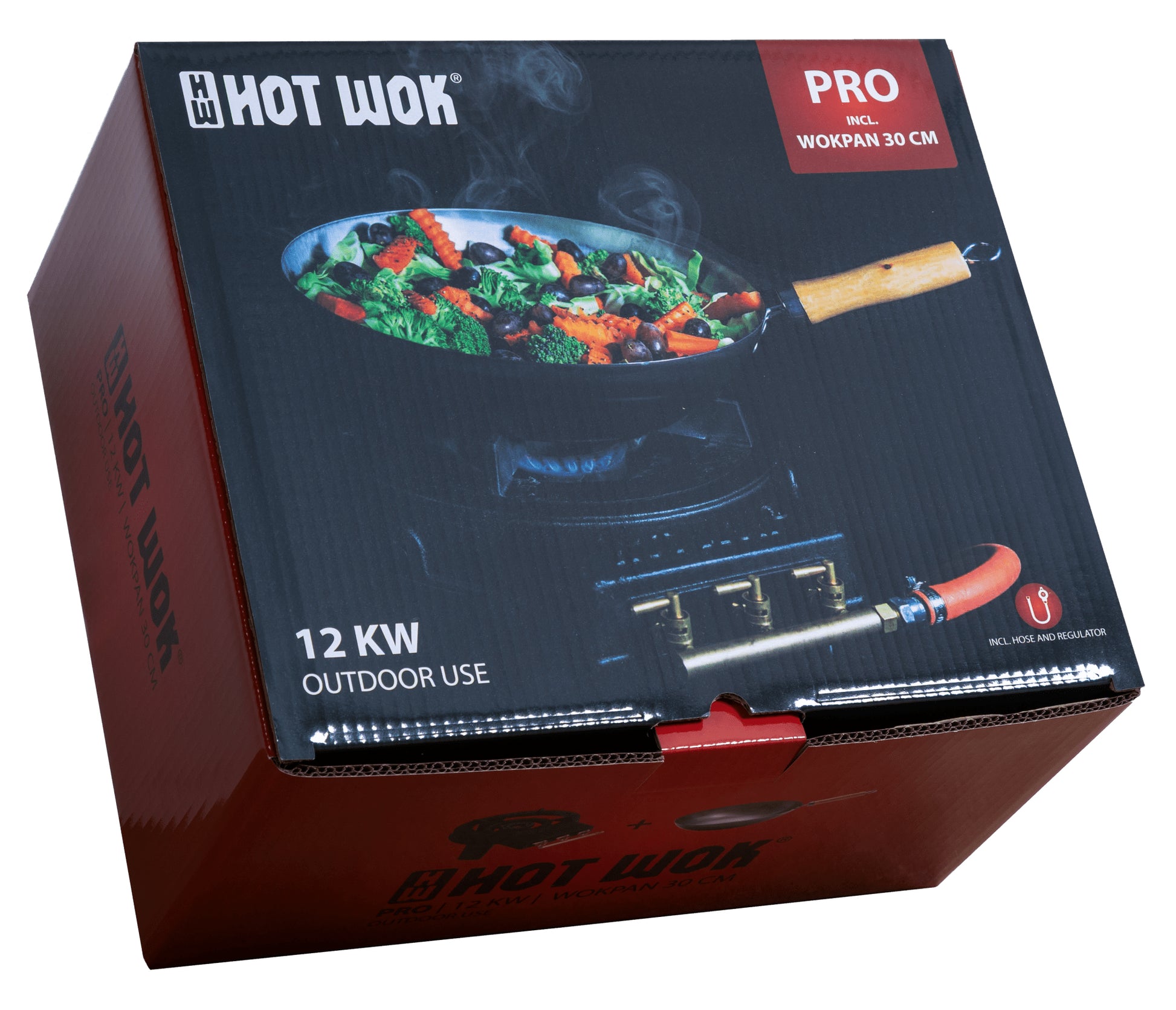 Hot Wok Gasgrill HW3812 – 12000 W, 1 Brenner, Gusseisen – Schwarz