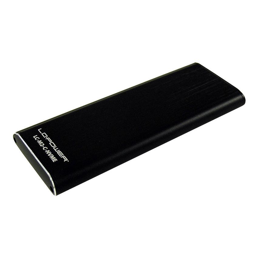 LC-Power LC-M2-C NVME – 1-Schacht SSD-Gehäuse – USB 3.2 Gen 2 (10 Gbit/s), USB-C, für M.2 NVMe (PCIe x4)