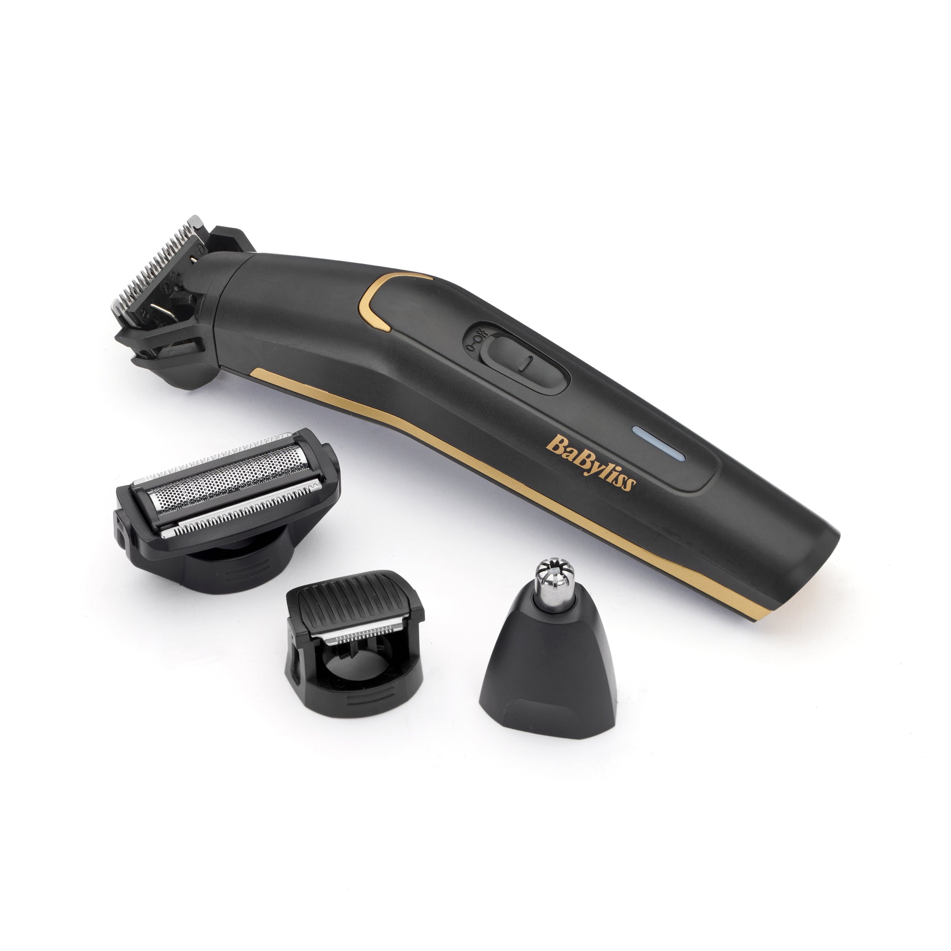 BaByliss Multigroomer MT860E – 11-in-1, 70 Min Akkubetrieb, Nass/Trocken – Gold/Schwarz, Titanklingen