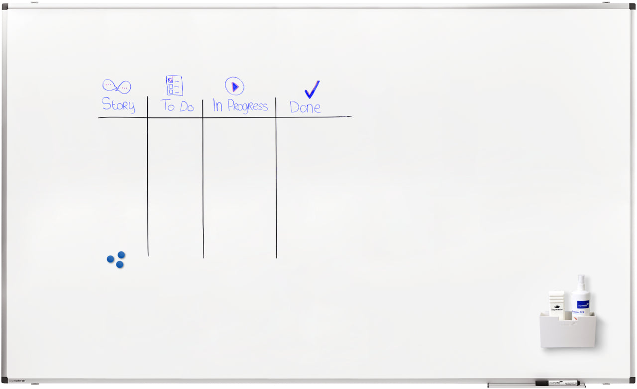 Legamaster PREMIUM Whiteboard – Stahl, magnetisch – 200 × 120 cm