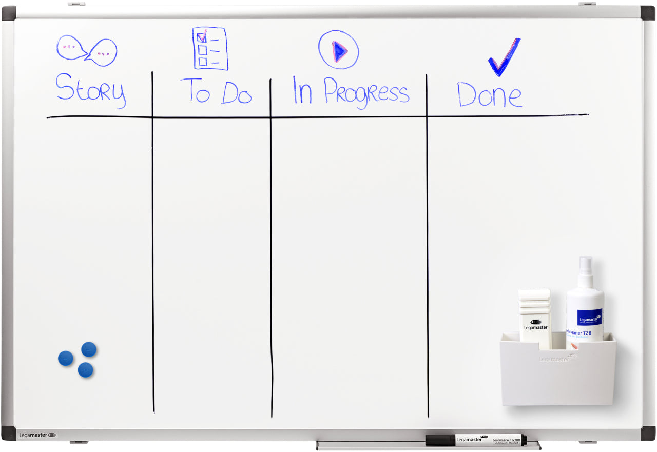 Legamaster PREMIUM Whiteboard – Stahl, magnetisch – 90 × 60 cm