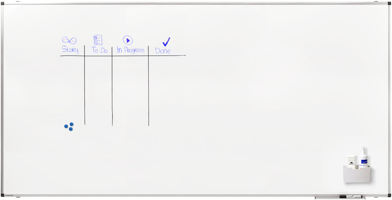 Legamaster Premium Whiteboard – Stahl, magnetisch – 240 × 120 cm
