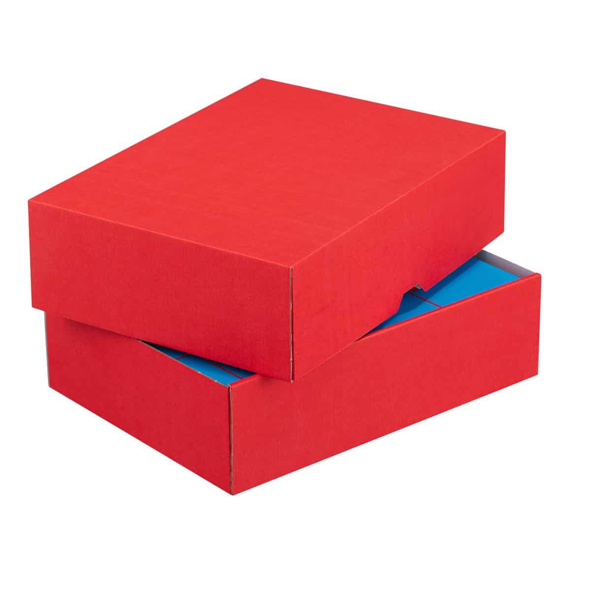 Brieger Stulpschachtel – für DIN A4 – 301 × 213 × 80 mm, rot