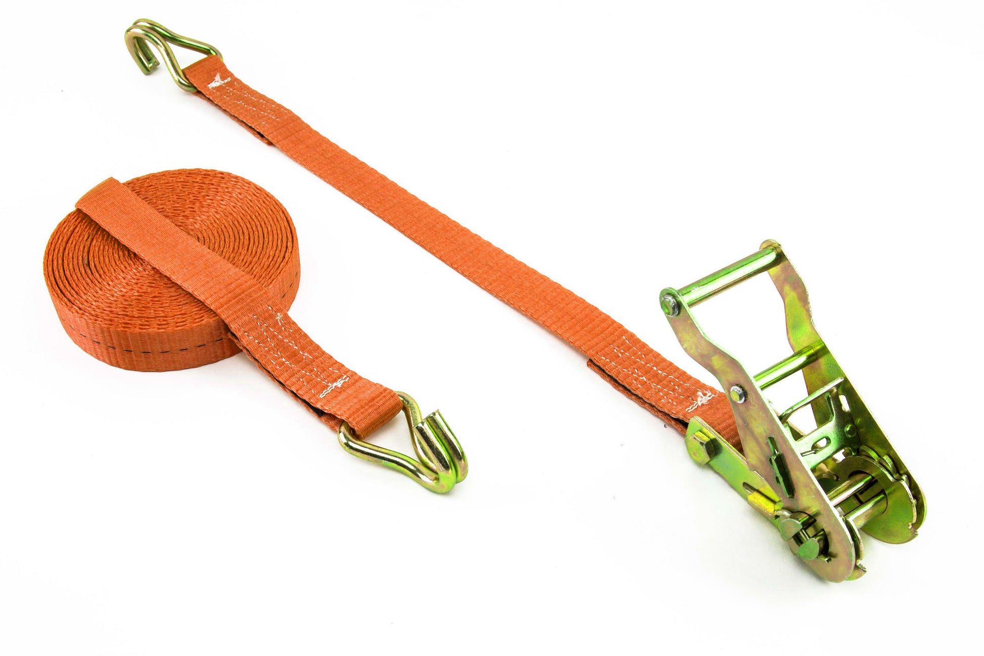 Zurrfix Schlaufenband 4'000 × 25 mm, mit Schnalle, Orange, für Personenwagen