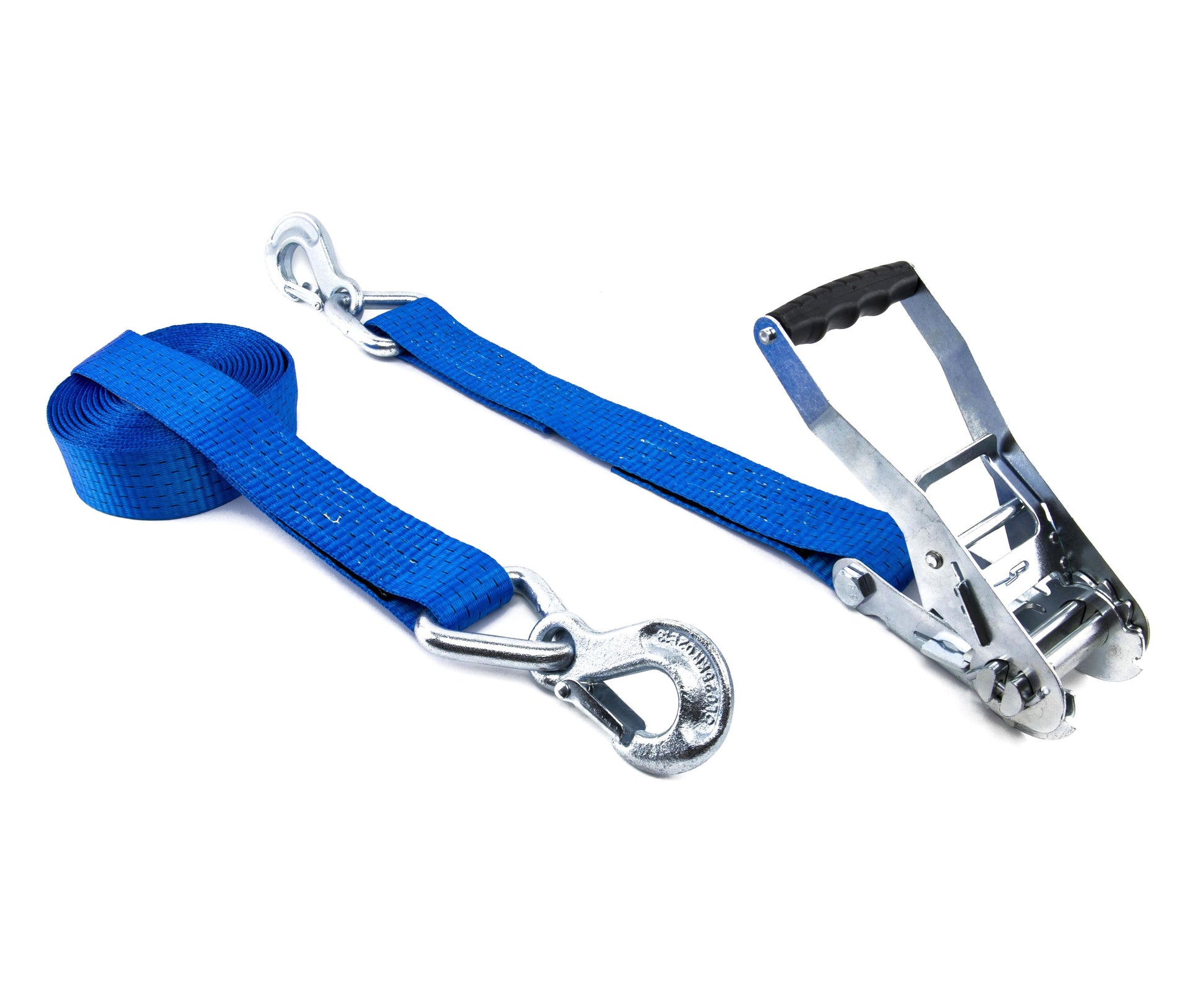 Zurrfix Zurrgurt 50 mm × 6 m, 2500 daN, Ratsche, Triangelhaken, Blau, für Auto