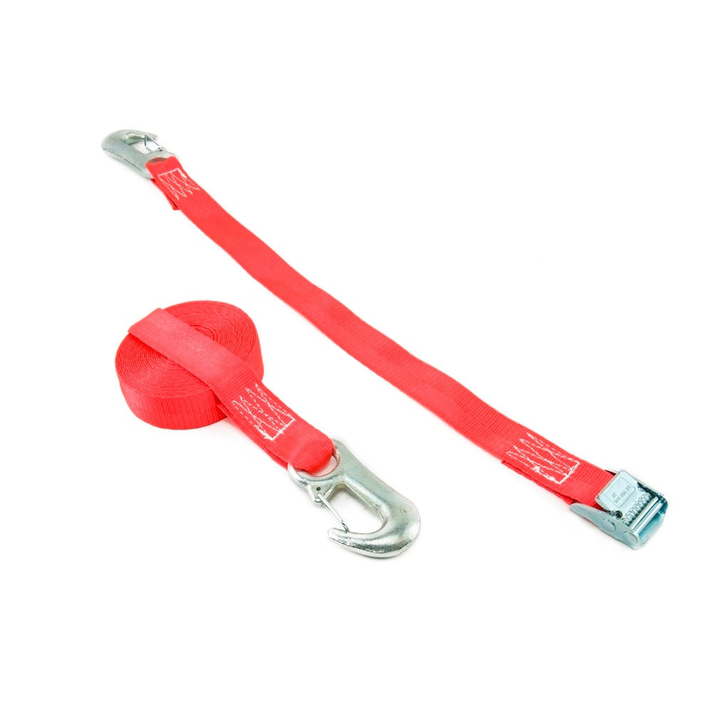 Zurrfix Zurrgurt 25 mm × 5 m, 400 daN, Rot, 2-teilig Karabiner