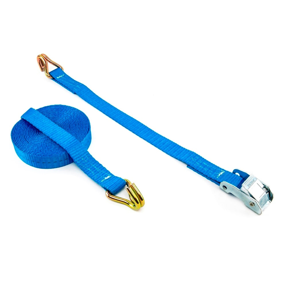 Zurrfix Zurrgurt 3'000 × 25 mm, Blau, Doppelspitzhaken, für Auto
