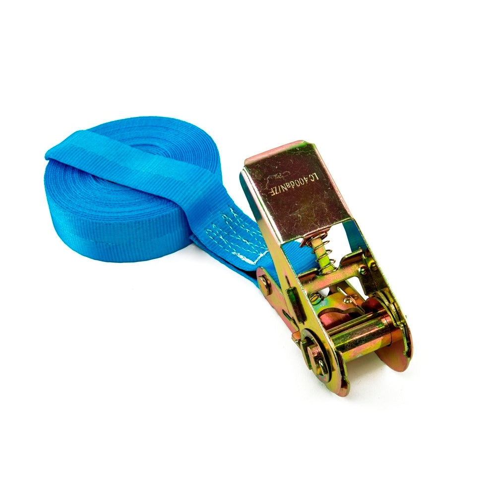 Zurrfix Umreifungsband 25 mm × 10 m, Blau, mit Ratsche, Schliesskraft 140 daN