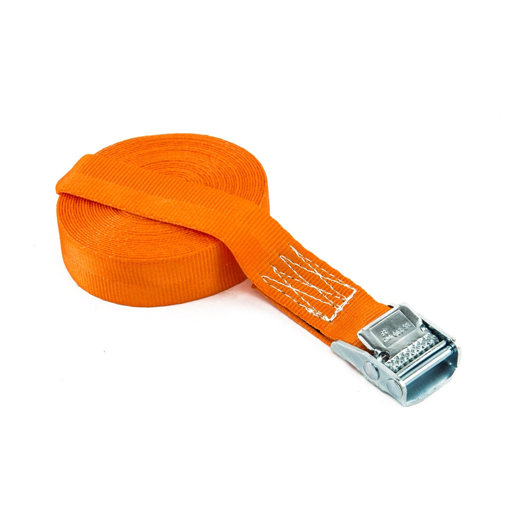 Zurrfix Schlaufenband 4000 × 25 mm, mit Schnalle, Orange, für Personenwagen