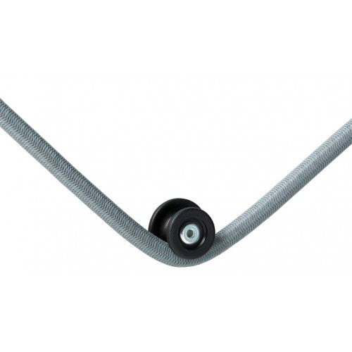 Zurrfix Rundkopf – Ø 26 × 10 mm, Kunststoff, Schwarz, für Expanderseil 6 mm und 8 mm