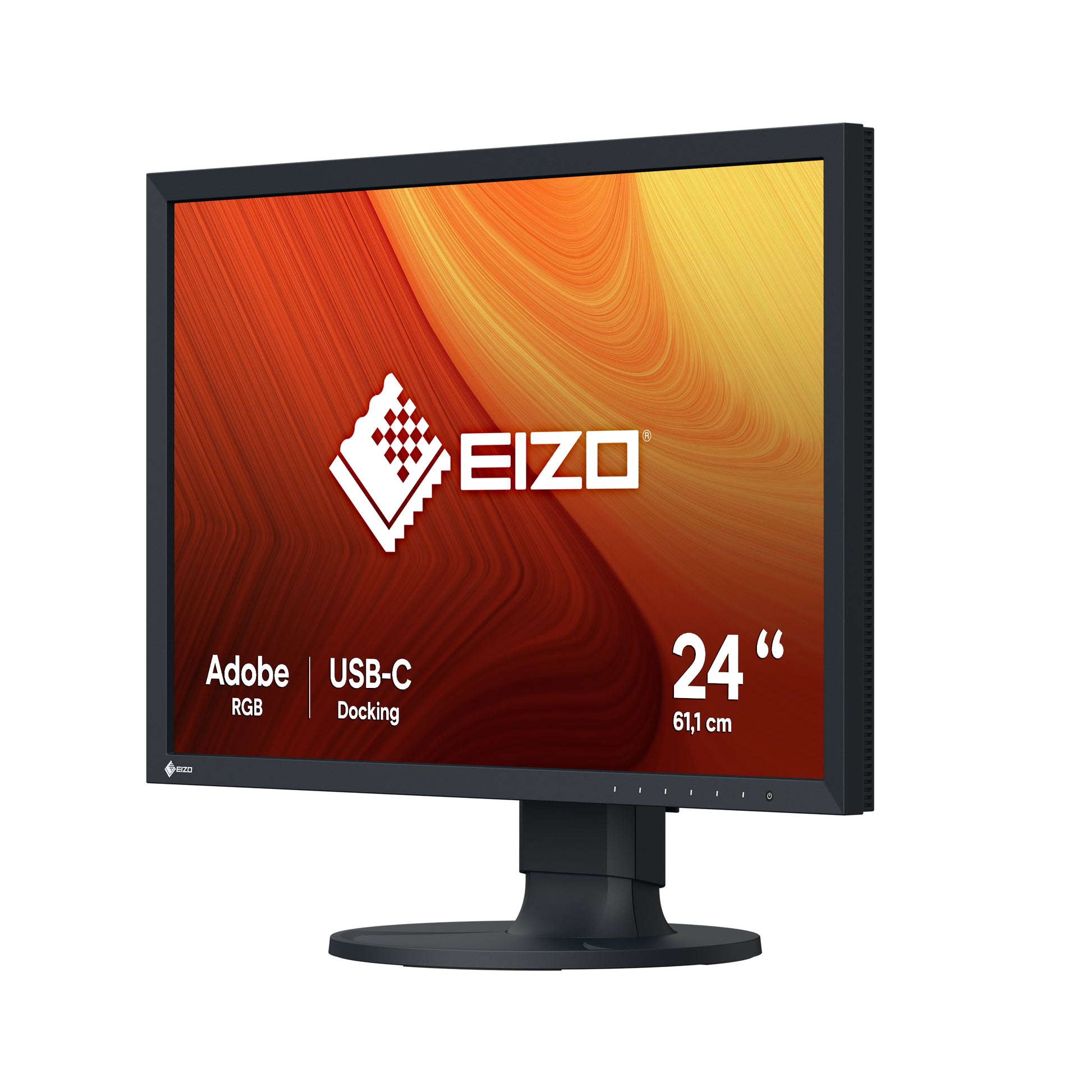 EIZO ColorEdge CS2400S – Monitor, 24,1", IPS, 60 Hz, 410 cd/m², USB-C, KVM, VESA 100 × 100, Schwarz