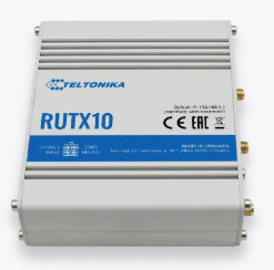 Teltonika RUTX10 VPN-Router – RJ-45 WAN, Wi-Fi 5 (802.11ac) Dual-Band, 3× 1G LAN, 1× USB 2.0