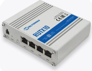 Teltonika RUTX10 VPN-Router – RJ-45 WAN, Wi-Fi 5 (802.11ac) Dual-Band, 3× 1G LAN, 1× USB 2.0