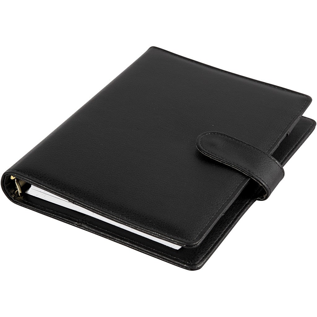 Creativ Company Wochenplaner, 19 × 23,5 cm, Hardcover, Spiralbindung, Schwarz