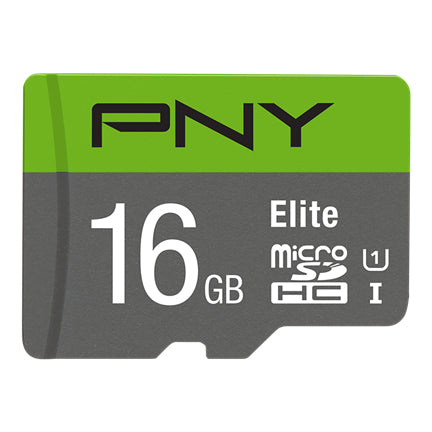 PNY Elite microSDHC 16 GB – UHS-I, Klasse 10, U1, 1er Pack