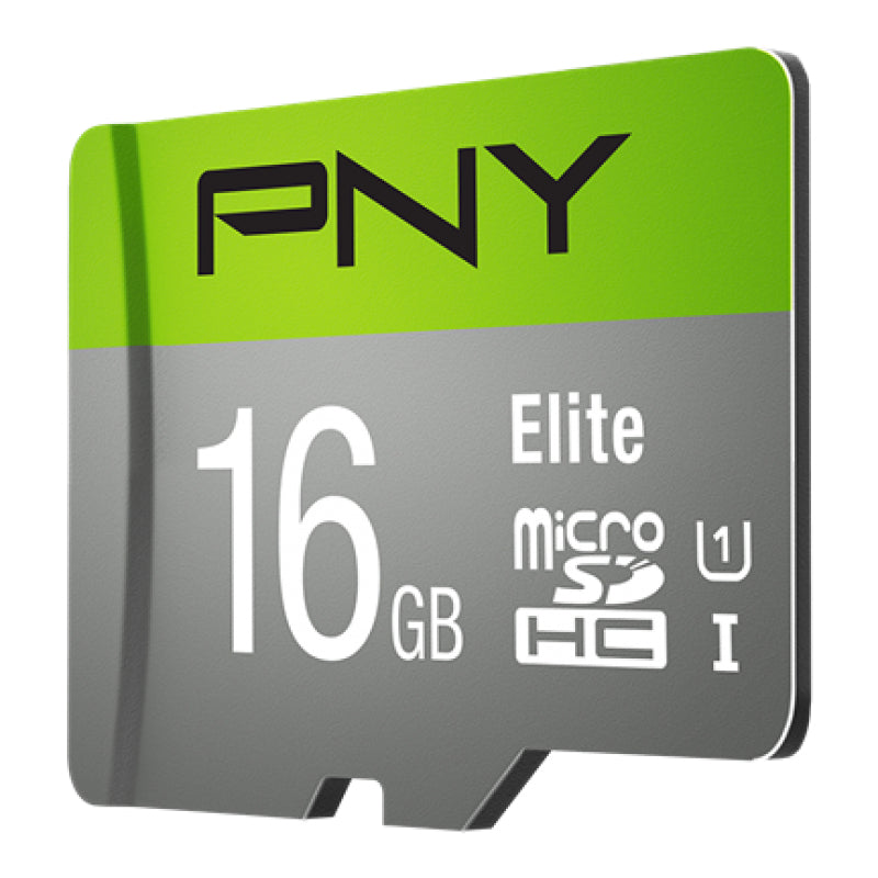 PNY Elite microSDHC 16 GB – UHS-I, Klasse 10, U1, 1er Pack