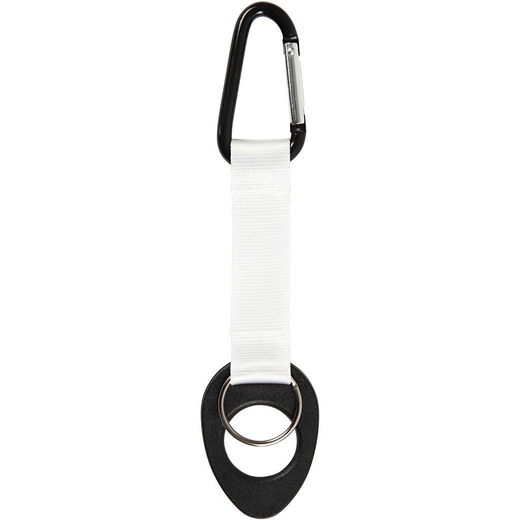 Creativ Company Flaschenöffner – 4 × 17 cm, Metall, Schwarz, am Band