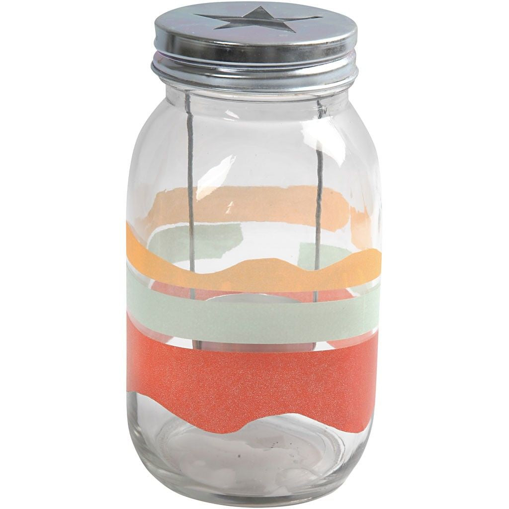 Creativ Company Kerzenglas – Glas, transparent – Ø 10 × 18 cm