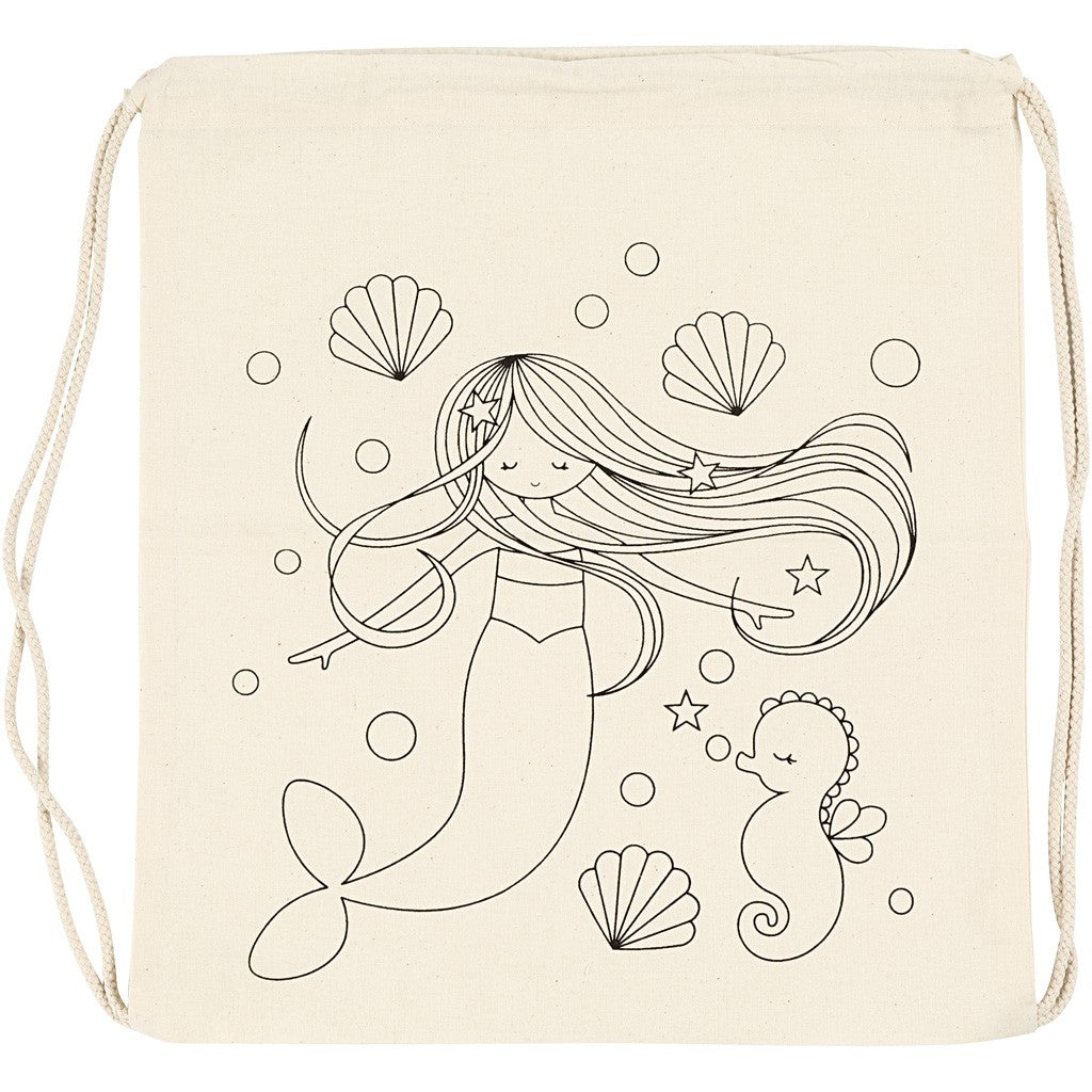 Creativ Company Sportrucksack – Kordelzug, Baumwolle – Hellnatur