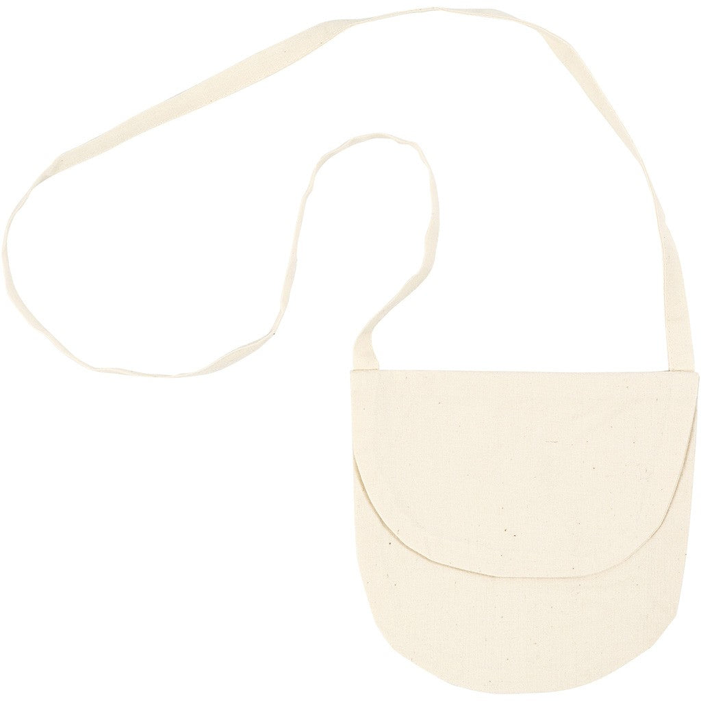 Creativ Company Brustbeutel – 150 × 140 mm – beige – Baumwolle – Klettverschluss