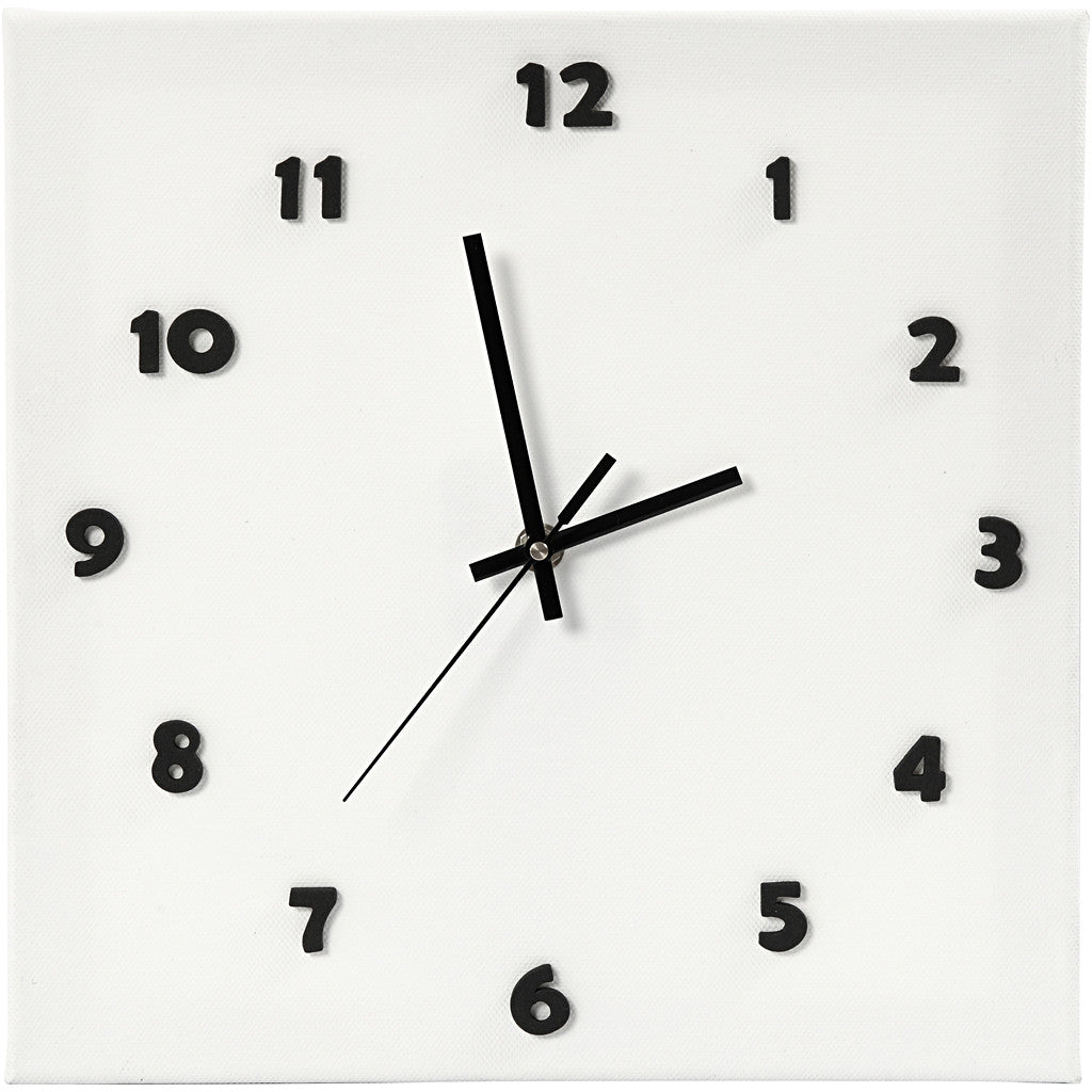 Creativ Company Mechanisches Uhrwerk 13003, schwarz, 55 mm × 15 mm × 55 mm, Set à 7