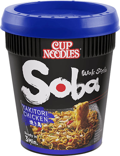 Nissin Soba Instantnudeln Yakitori & Poulet Becher – 92 g
