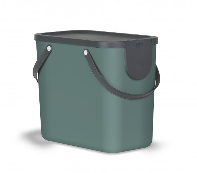 Rotho Recyclingbox Albula – 25 l – Recycling-Kunststoff, rechteckig – grün