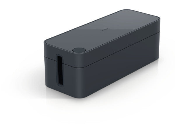 Durable Kabelbox – 406 × 156 mm, Kunststoff, Graphit, für 5-fach-Steckdosenleiste