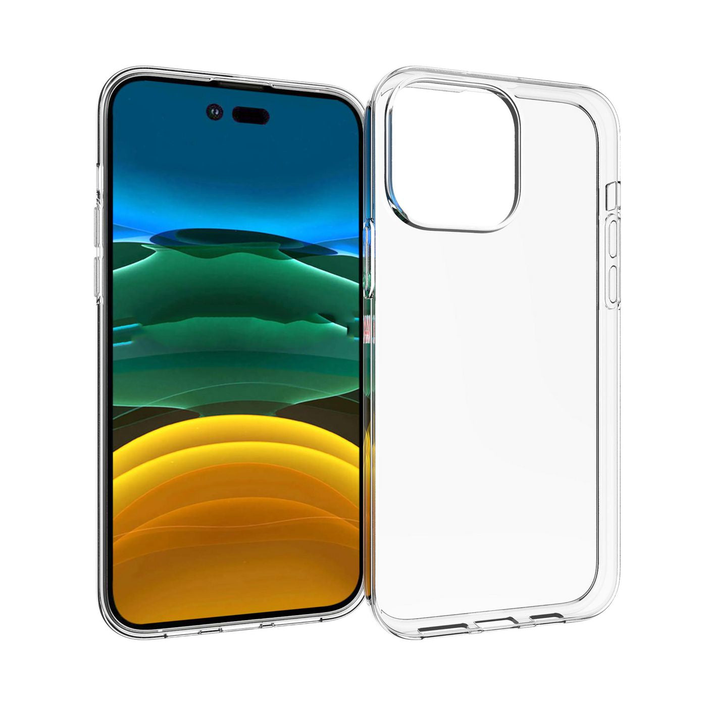 eSTUFF LONDON Backcover – für Apple iPhone 14 Pro Max, TPU, Transparent, kabelloses Laden