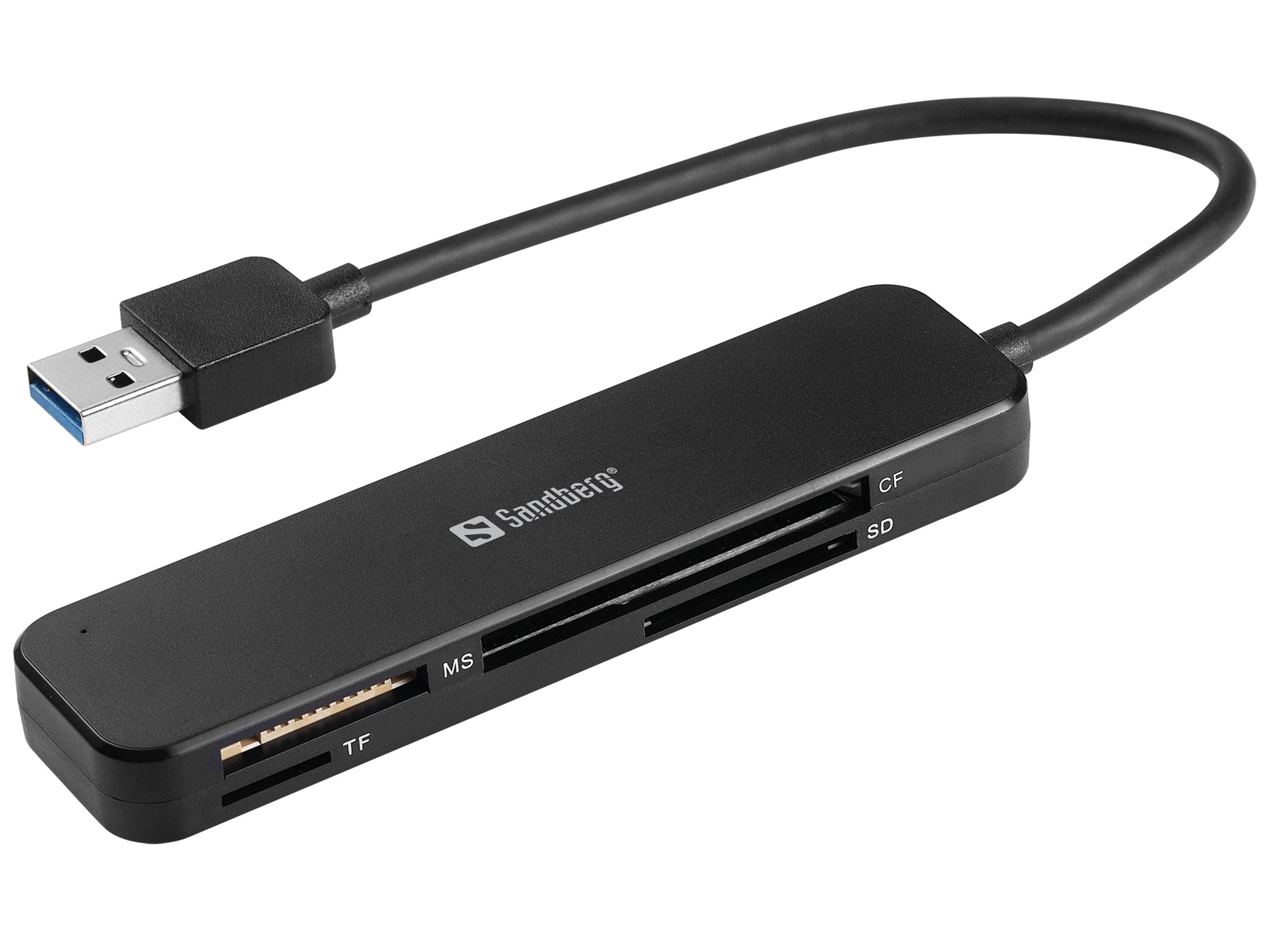 Sandberg Pocket Kartenleser – MMC, MS, microSD, SD, SDHC, SDXC – USB 3.2 Gen 1 – 5 Gbit/s
