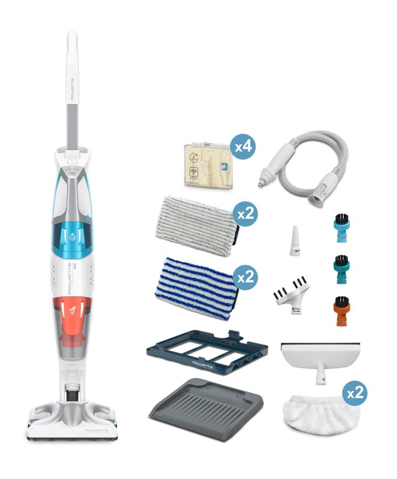 Rowenta Stabstaubsauger Clean & Steam Multi RY8544 – 2-in-1, 1700 W, 0,5 l, Netzbetrieb
