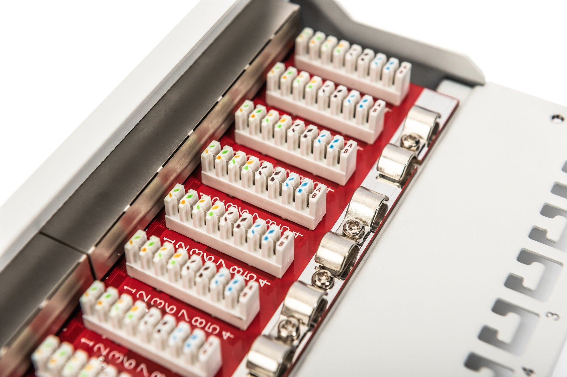 Digitus Patchpanel – 12× RJ-45 10G, geschirmt, 1U, Metall, Grau
