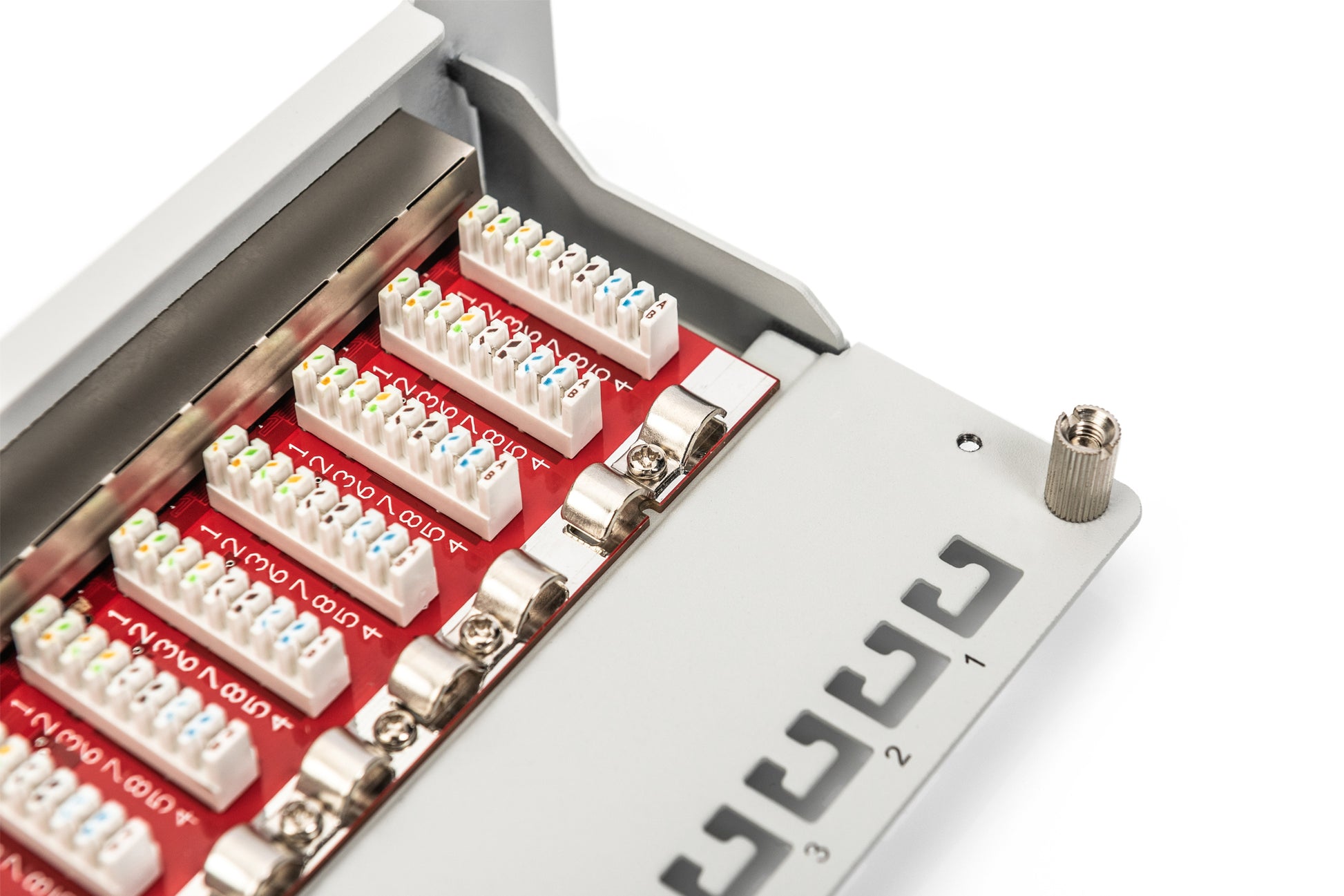 Digitus Patchpanel – 12× RJ-45 10G, geschirmt, 1U, Metall, Grau