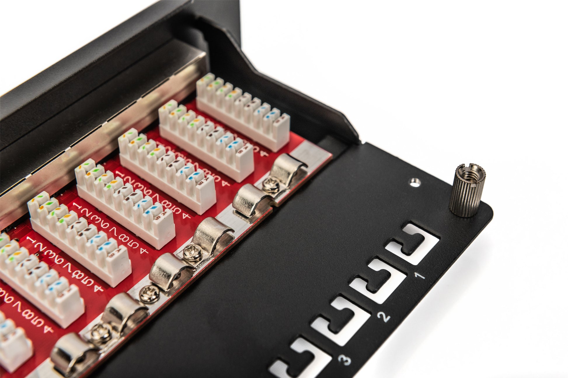 Digitus Patchpanel – 12× RJ-45, Cat6a geschirmt, 10 Gbit/s, 1U, Metall, Schwarz