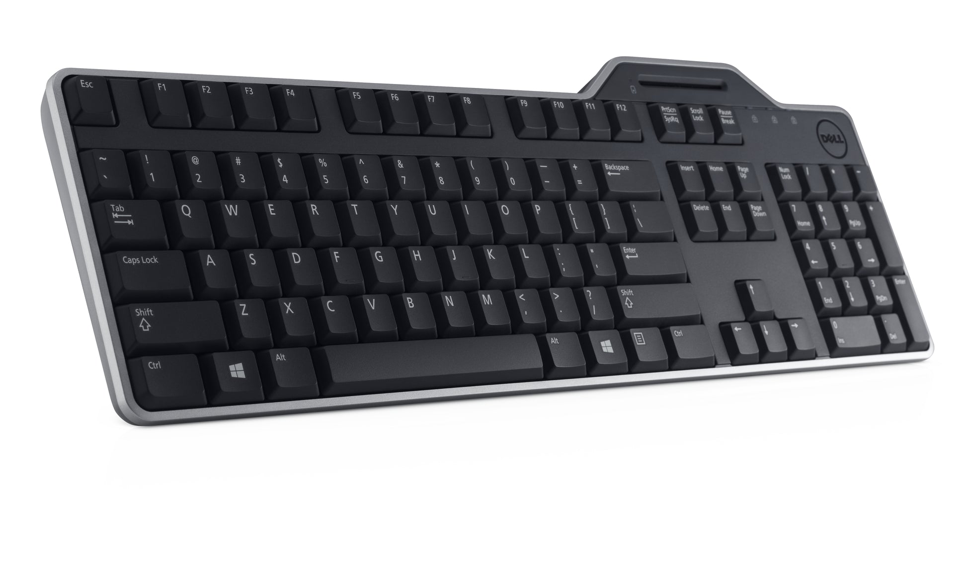 Dell KB813 – Tastatur – kabelgebunden, USB – QWERTY (US-INT) – Smartcard-Leser – Schwarz