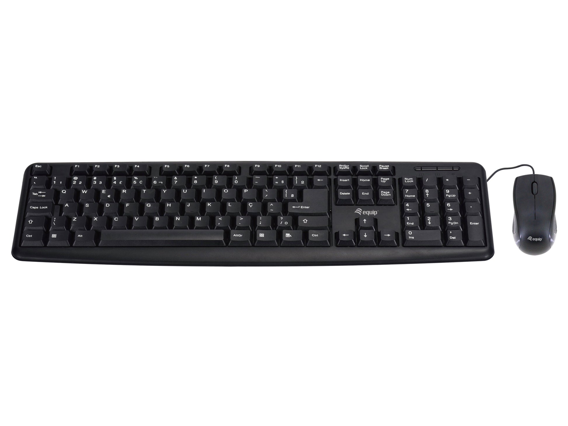 Equip 245200 – Tastatur-Maus-Set – 100% – kabelgebunden – USB – QWERTZ (DE) – schwarz