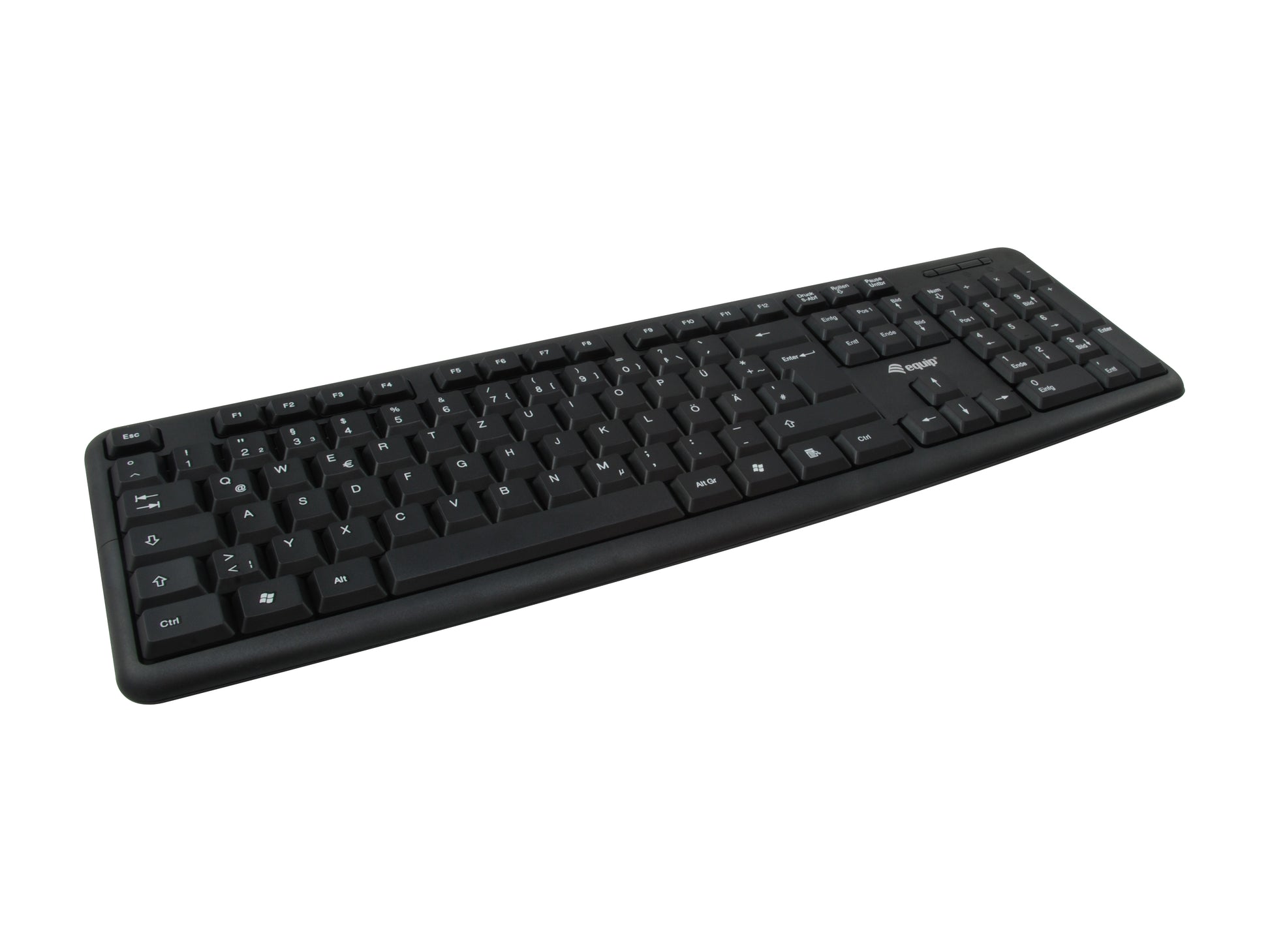 Equip 245200 – Tastatur-Maus-Set – 100% – kabelgebunden – USB – QWERTZ (DE) – schwarz