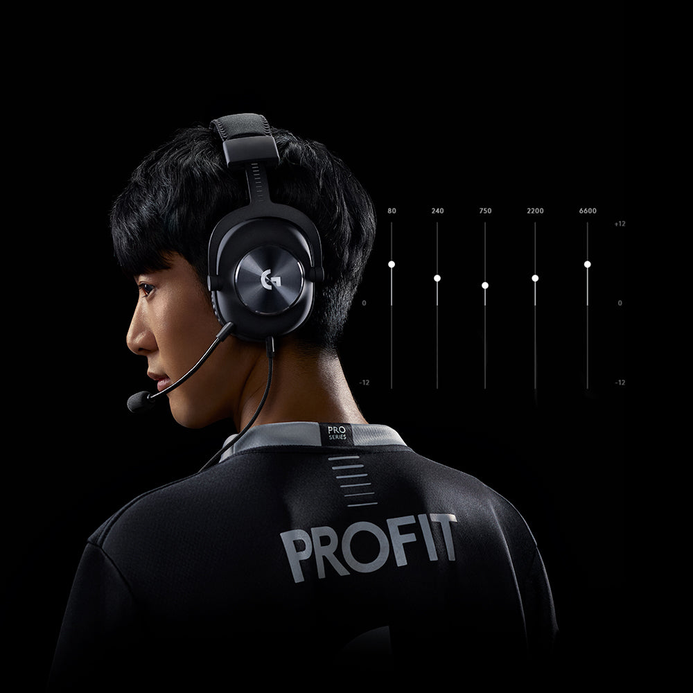 Logitech G PRO X Gaming-Headset – Over-Ear, Stereo, Kabel, Schwarz