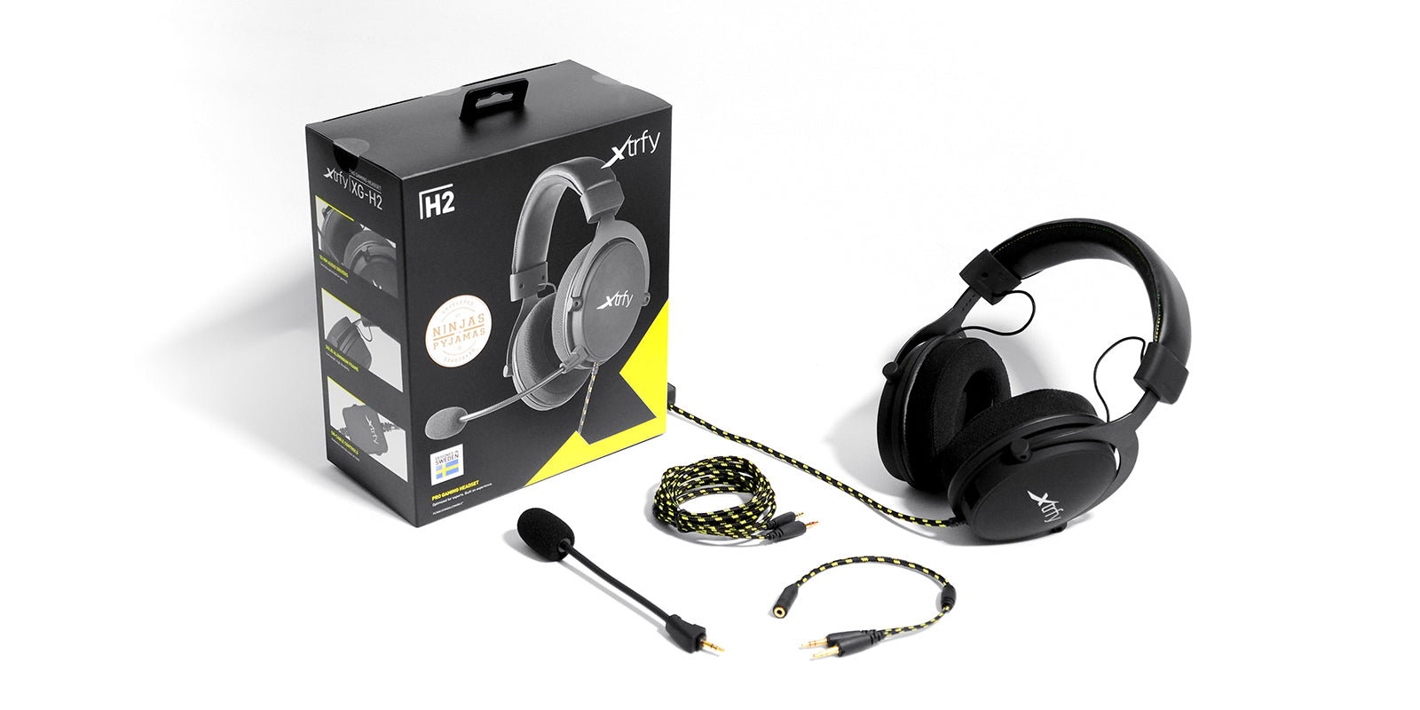 CHERRY XTRFY H2 Office-Headset – Over-Ear, Stereo, Kabel, 3,5 mm Klinke, Schwarz