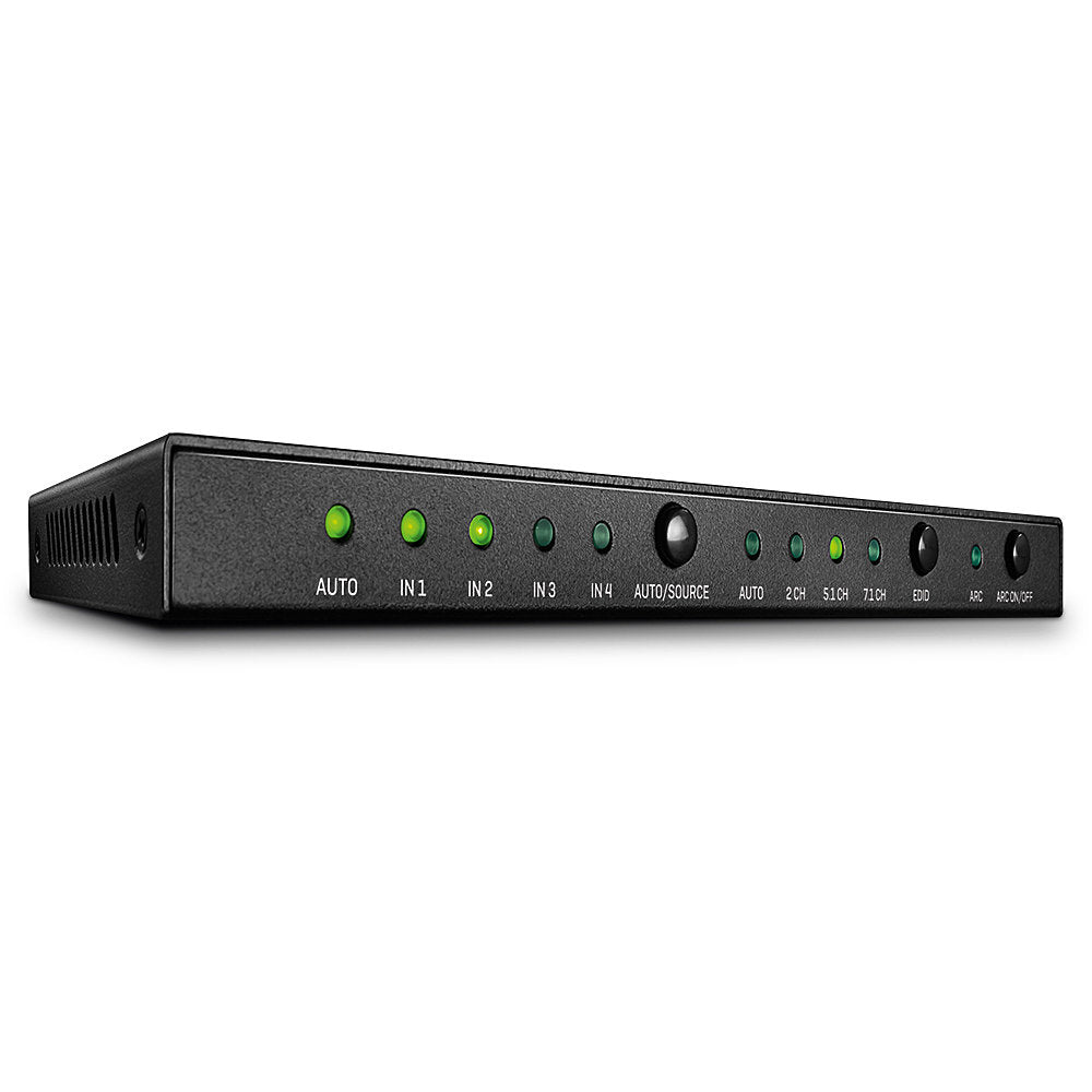 Lindy HDMI-Switch, 4×1, HDMI 2.0, 18 Gbit/s, Audio