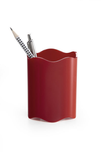 Durable Stifteköcher Trend – Ø 80 mm × H 102 mm, Kunststoff, Rot, 1 Stück