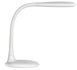 Unilux Tischleuchte Lucy – LED 6 W, 500 lm, 3200–5200 K, flexibler Arm – Weiss