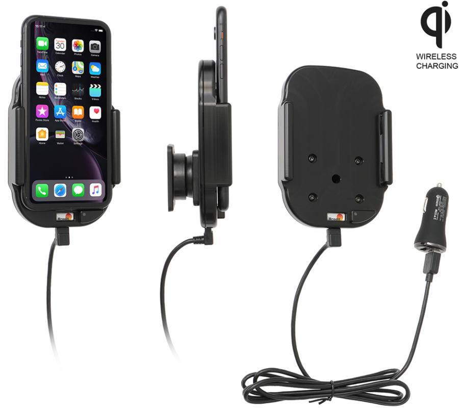 Brodit Qi Wireless Aktive Halterung – Auto-Ladehalterung – Qi – Klemmhalterung – Schwarz