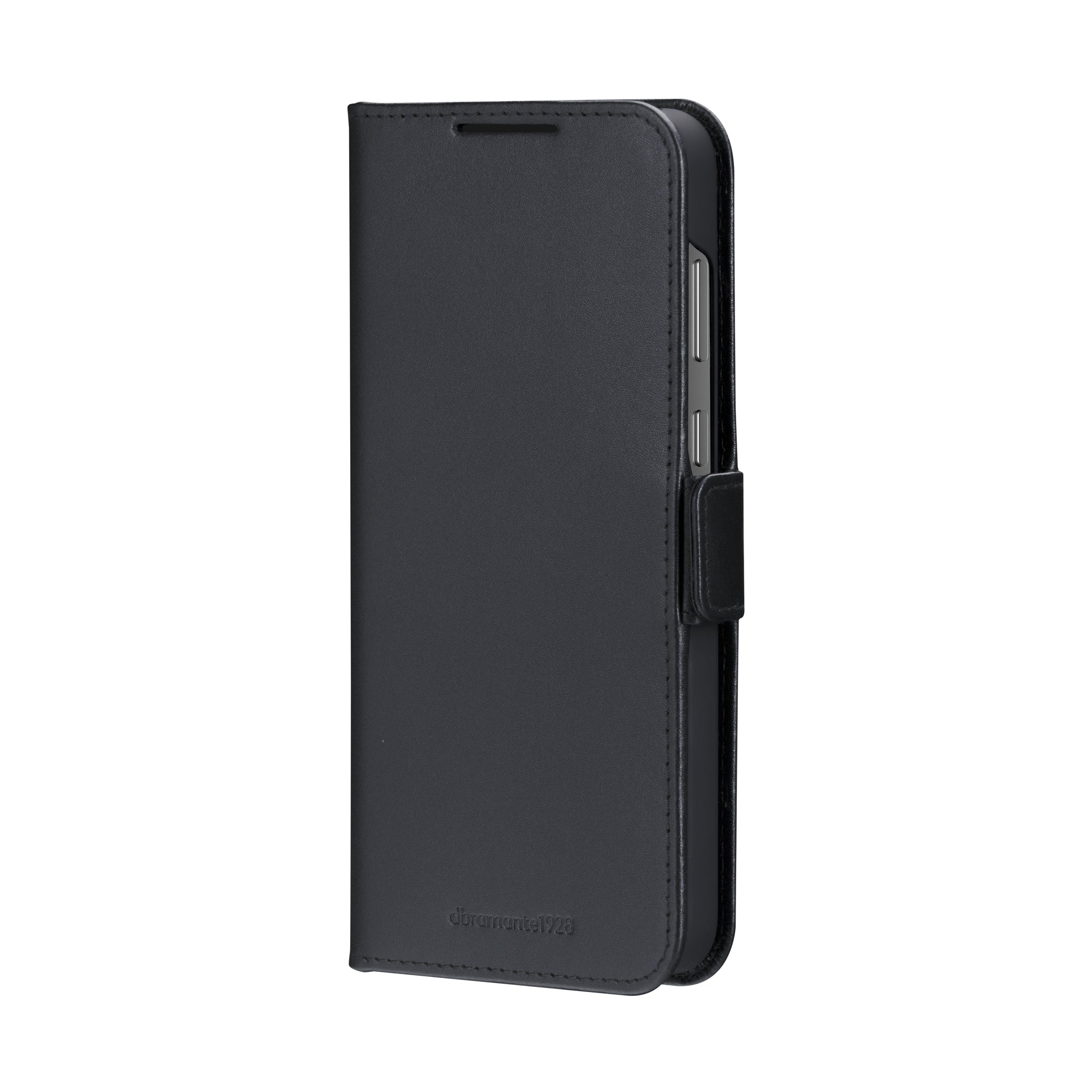 dbramante1928 Copenhagen Wallethülle – für Samsung Galaxy S25, mit Ständer, 3 Kartenfächer, Leder, schwarz