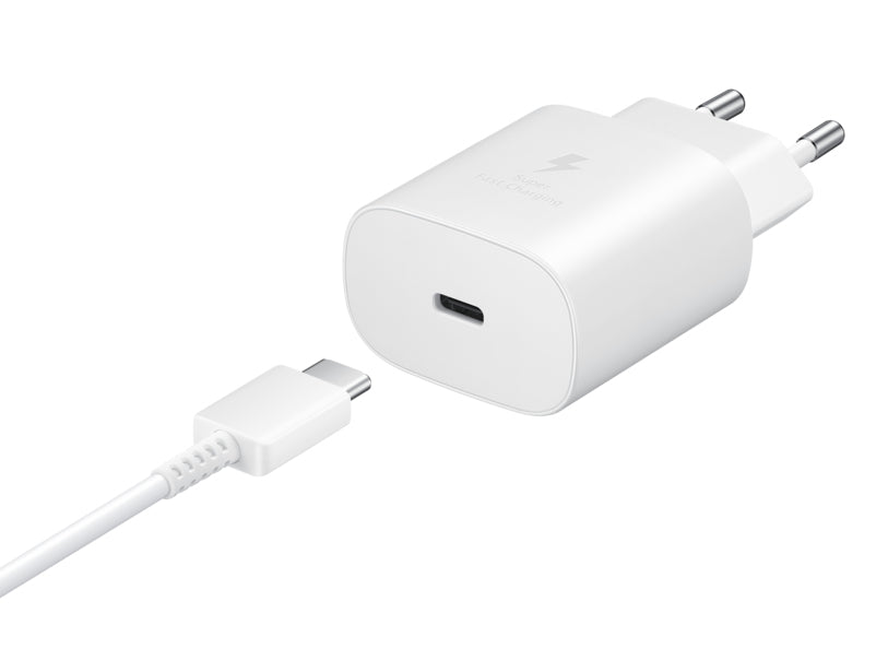 Samsung EP-TA800 USB-Ladegerät 25 W – USB-C×1 – für Galaxy S10 5G, A80, A70 – weiss, inkl. USB-C-Kabel 1 m